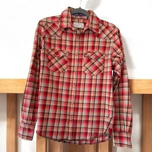 It’s Jachs flannel shirt, size M, heavyweight,covered snap buttons, cotton, EUC